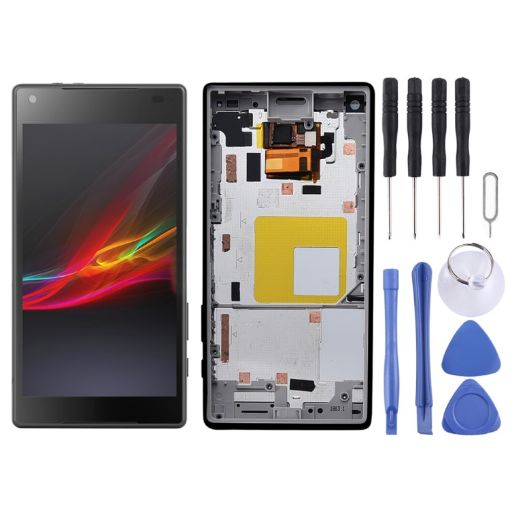 OEM LCD Screen for Sony Xperia Z5 Compact with Frame - 1