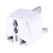 Portable Universal Socket to UK Plug Power Adapter Travel Charger - White - 2