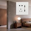 Universal Standard Wall Socket with 2 x USB Ports - Fast Charging - 6