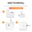 2 PCS XJ01 Power Adapter for iPad 10W 12W Charger & MacBook Series Charger - 5