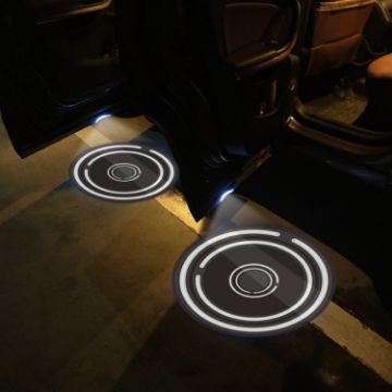 LED Infrared Induction Car Door Welcome Light Night Projection Ambient Light - 1