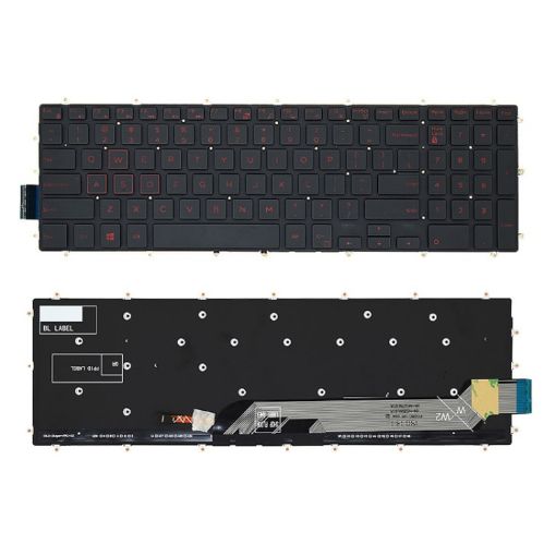 Red Backlight Laptop Keyboard for Dell G3 3579 3779/G5 5587/G7 7588 - 1