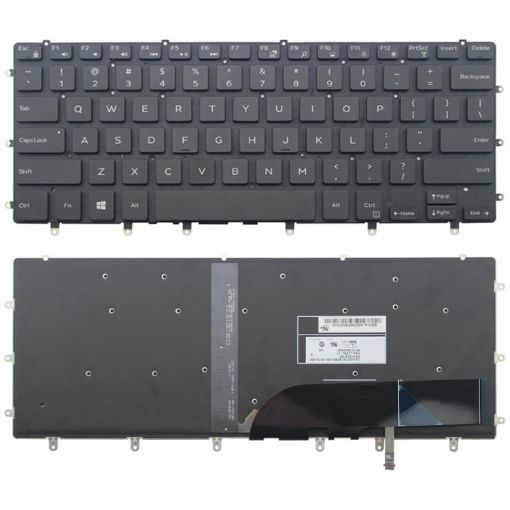 Dell 5510 M5510 15-7558 7568 XPS 15-9550 US Laptop Keyboard - 1
