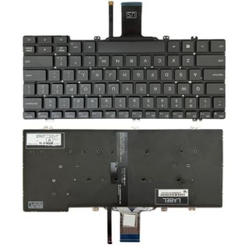 Dell Latitude 7300 5300 5200 US Backlight Laptop Keyboard - Black - 1