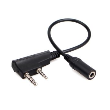 RETEVIS TCK01 Kenwood 2 Pin to 3.5mm Female Audio Cable - 1