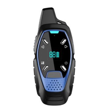 Blue LED Display Mini Walkie Talkie - USB Charging - Wireless - 1