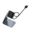 Grey Aluminum Charger Holder for Fitbit Versa 3/Sence - Fast Charging - 2