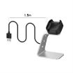 Fitbit Versa 2 Charger Holder - Universal Aluminum Alloy (Silver) - 3