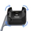 Universal Aluminum Charger Holder for Fitbit Versa - Fast Charging (Grey) - 8