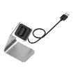 Aluminum Charger Holder for Fitbit Inspire - Fast Charging (Silver) - 2