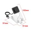 Fitbit Versa4/Sense2 Magnetic Charger Holder - 1.5m Cable (Grey) - 6