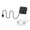 Fitbit Charge 5 Portable Magnetic Charger Holder - Silver - 2