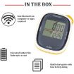 3D Multifunction Digital Pedometer Step Counter - Yellow - 5