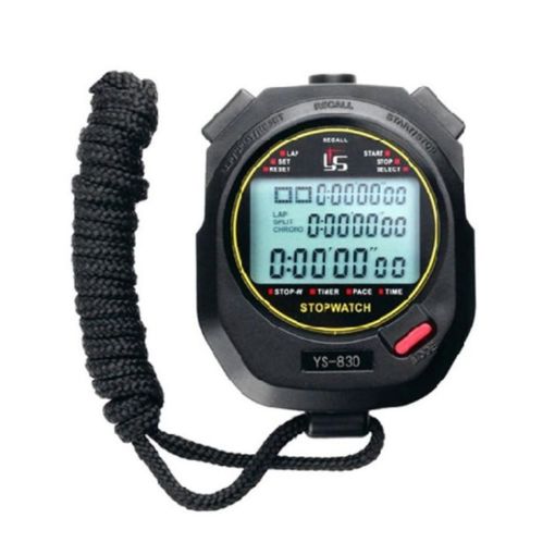 YS Electronic Stopwatch Timer Training Running Watch, YS-830 Black - 1
