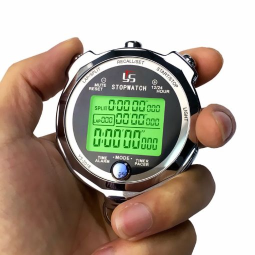 YS Running Training Stopwatch Timer Metal Luminous Stopwatch - 1