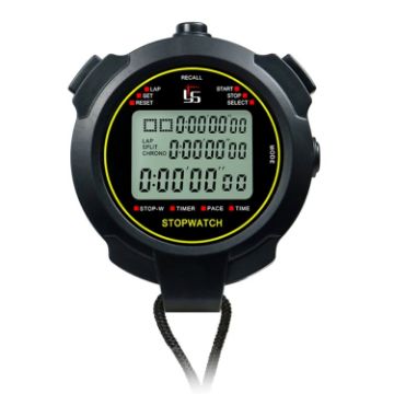 YS Stopwatch Timer Training Fitness Competition Stopwatch, Black - 1
