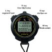 YS Stopwatch Timer Training Fitness Competition Stopwatch, Black - 3