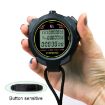 YS Stopwatch Timer Training Fitness Competition Stopwatch, YS-730 Black - 7