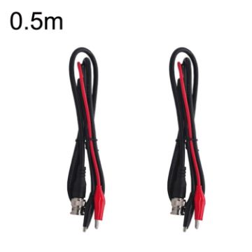 2pcs BNC To 2 x Crocodile Clips Coaxial Cable Video Cable - 1