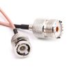 UHF SO239 Female to BNC Male RG316 Cable - 15cm Length - 5