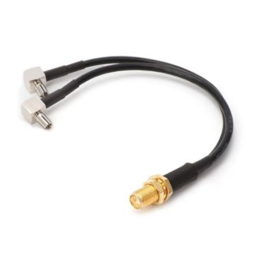 RG174 SMA Female to 2 x TS9 Male Cable Extension 15cm - 1