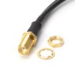 RG174 SMA Female to 2 x TS9 Male Cable Extension 15cm - 4