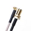 RG316 SMA Female to MMCX Right Angle Male Braid Cable 15cm - 3
