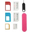 SIM Card Adapter Set + Tray Holder Eject Pin Tool for iPhone 5/5S, 4/4S - 1
