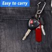 Sim Card Tray Eject Tool Keychain with Silicone Case - Black - 6