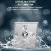 Stainless Steel Exit Button Metal Access Control Switch - 7