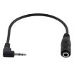 2.5mm Male to 3.5mm Female Audio Stereo Converter Adapter Cable - 2