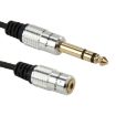 6.35mm Male to 3.5mm Female Audio Adapter Cable, 30cm Length - 2