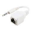CAT5 RJ45 to 3.5mm Audio Adapter - 13cm Length - 1