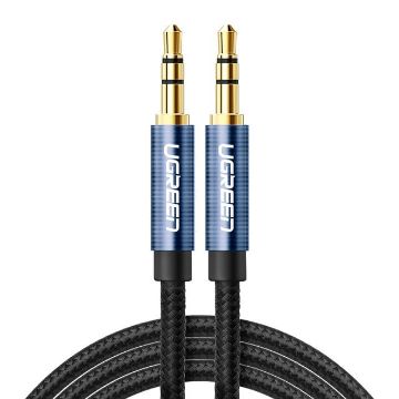 Ugreen AV112 Audio Cable 3.5mm Speaker Line Aux Cable, 1.5m Blue - 1