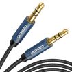 Ugreen AV112 Audio Cable 3.5mm Speaker Line Aux Cable, 1.5m Blue - 2