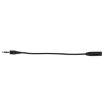 3.5 Male to 2.5 Female Converter Cable, 23cm - Black - 2