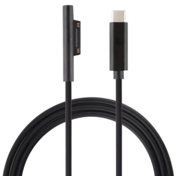 USB-C to 6 Pin Magnetic Male Laptop Power Charging Cable for Microsoft Surface Pro 7/6/5 - 1
