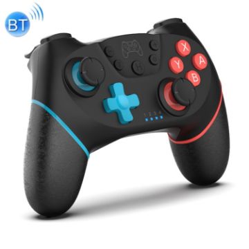 Wireless Bluetooth Gamepad for Switch Pro - Blue/Red - 1