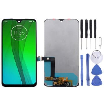 Motorola Moto G7 TFT LCD Screen with Digitizer Full Assembly - Black - 1