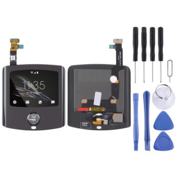 Motorola Razr 2019 Secondary LCD Screen with Digitizer - Black - 1