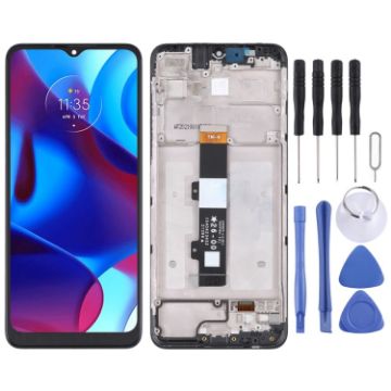 Motorola G Pure TFT LCD Screen Digitizer Assembly with Frame - 1