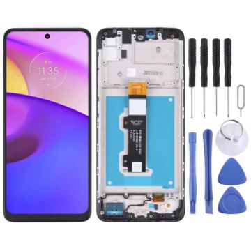 Motorola Moto E40/E30 TFT LCD Screen Digitizer Assembly with Frame - 1
