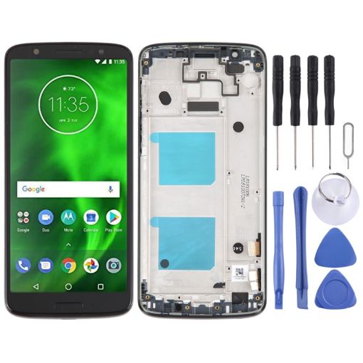 LCD Screen For Motorola Moto G6 Digitizer Full Assembly With Frame - 1