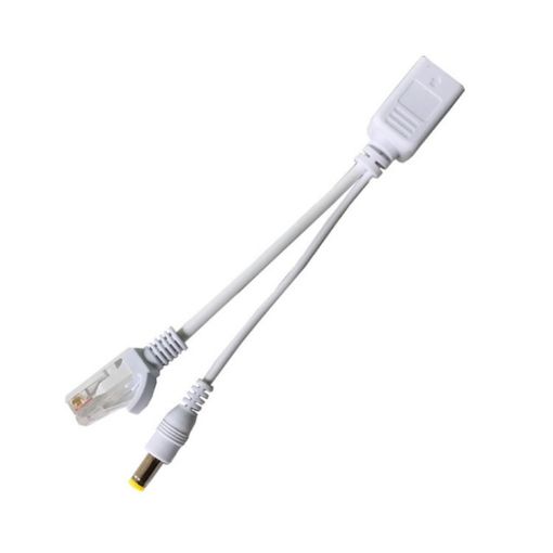 POE Splitter RJ45 Network Camera Power Supply - 15 PCS (White) - 1