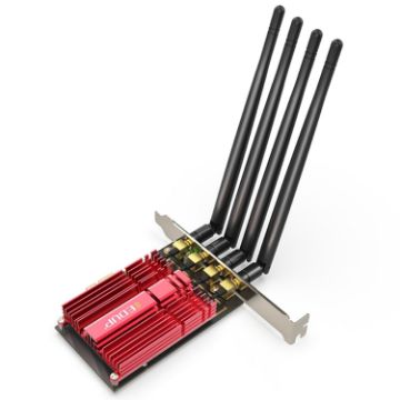 Picture of EDUP 9633-800 AC1900Mbps 2.4GHz & 5GHz Dual Band PCI-Express Adapter 4 Antenna External Network Card