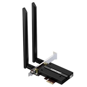 COMFAST CF-AX181 PRO 3000Mbps Tri-band WiFi6E PCI-E Network Card - 1