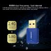 COMFAST CF-726B Dual-band Wifi USB Network Adapter - 650Mbps - 3