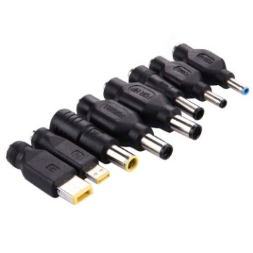Picture of 5.5x2.1mm Female to Multiple Male Interfaces 8 in 1 Power Adapters Set for IBM/HP/Sony/Lenovo/DELL Laptop Notebook