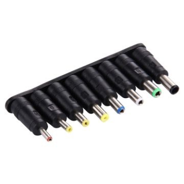Picture of 5.5x2.1mm Female to Multiple Male Interfaces 8 in 1 Power Adapters Set for HP/Sony/Acer/ASUS/DELL Laptop Notebook