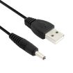 USB Male to DC 3.5 x 1.35mm Power Cable - 1.2m (Black) - 1